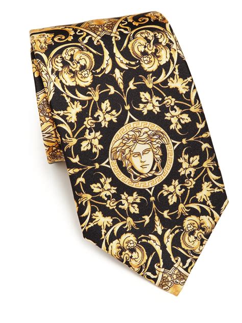 versace collection tie|versace medusa tie.